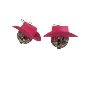Cowgirl Disco Ball Earrings NEW